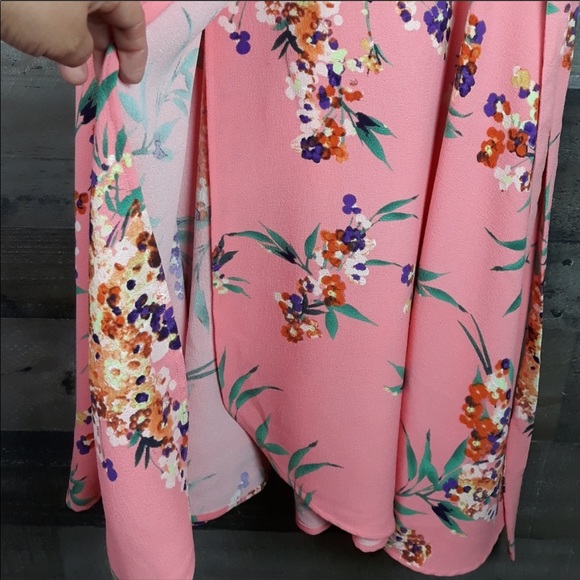 Eva Mendes NY&C Marina Floral Wrap Dress 2P (A15) - Picture 8 of 16